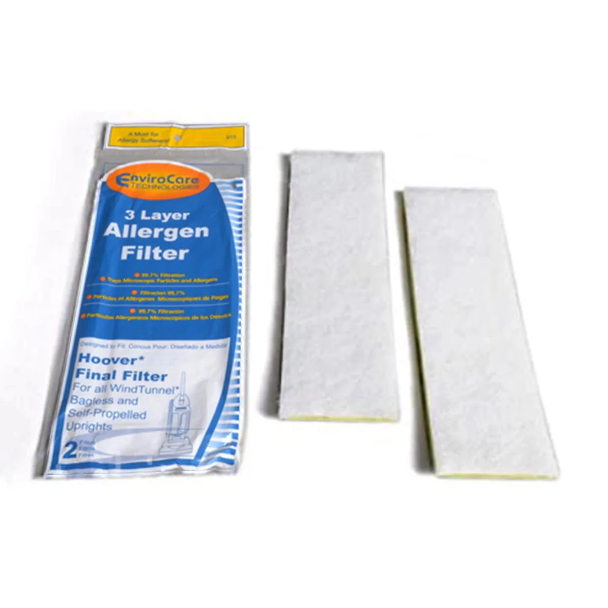 Hoover WindTunnel and Self-Propelled Vacuum Cleaner Final Filter - 2 Pack (F915) 
