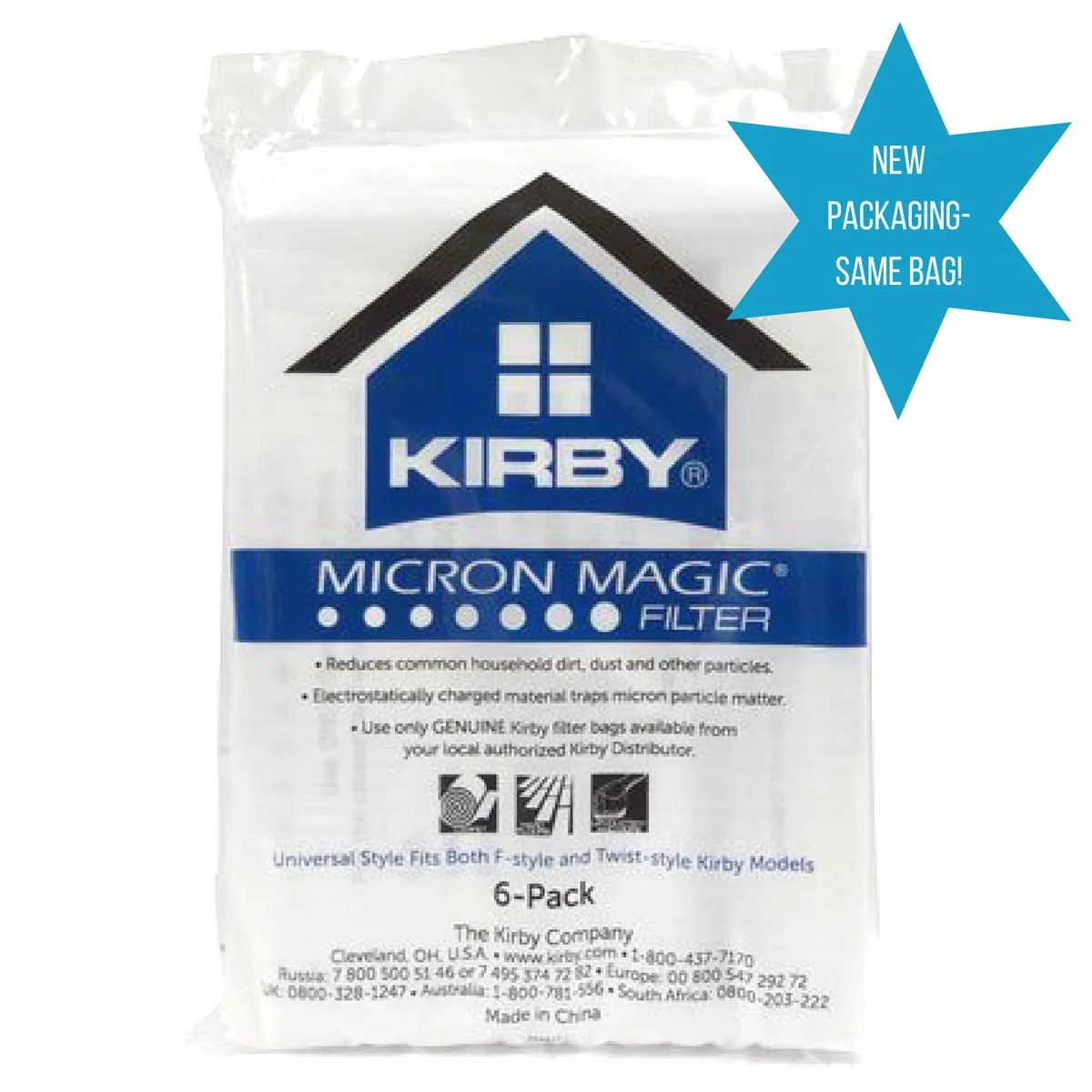Kirby Universal Fit Cloth Vacuum Bags (6pk)