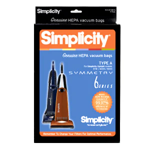 Simplicity HEPA Type A Vacuum Bags 6 Series SAH-6